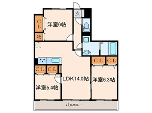 ドエルヴィラ本城の物件間取画像